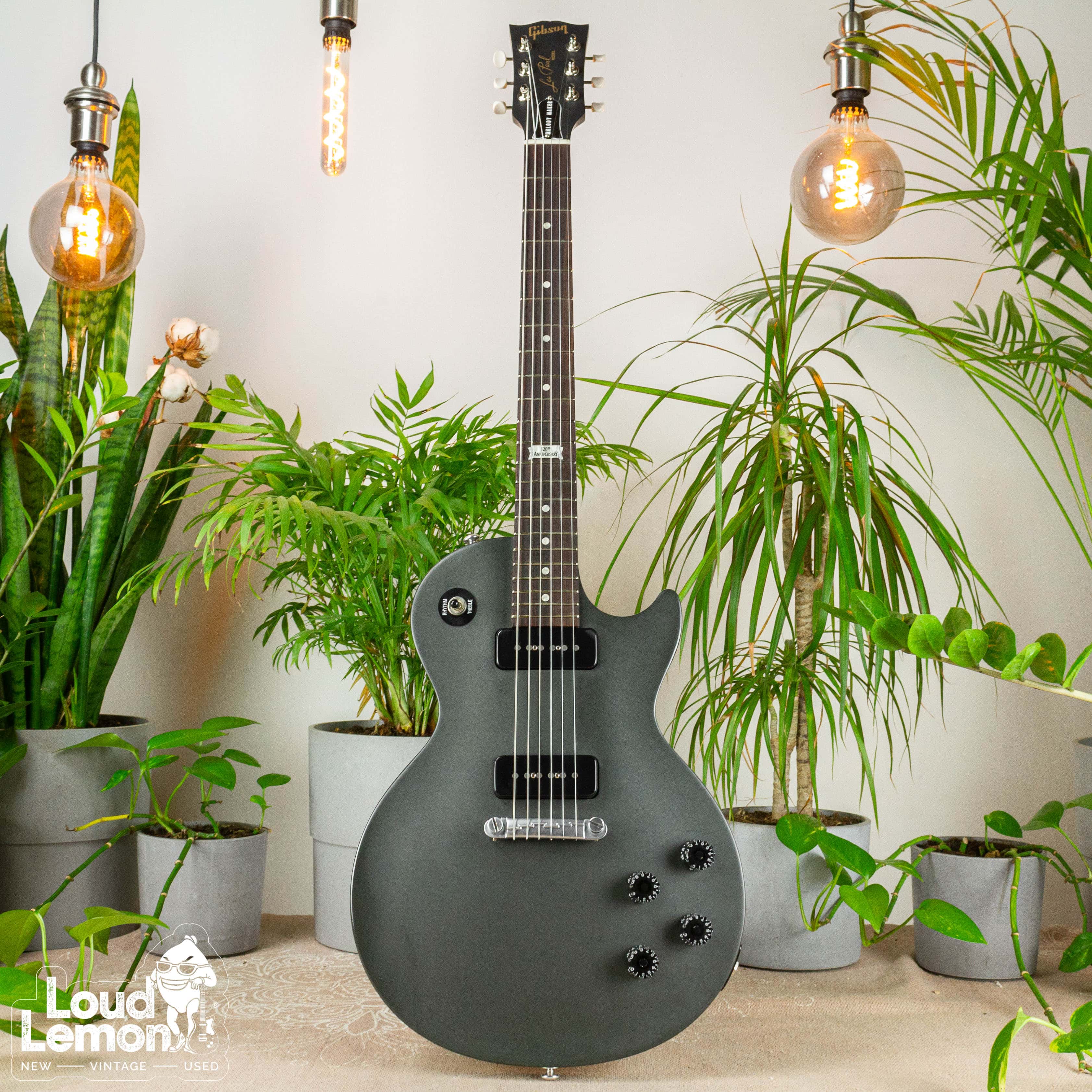 Gibson Les Paul Melody Maker 120th Anniversary Satin Charcoal 2014 USA  электрогитара — купить в магазине винтажных гитар | Loud Lemon